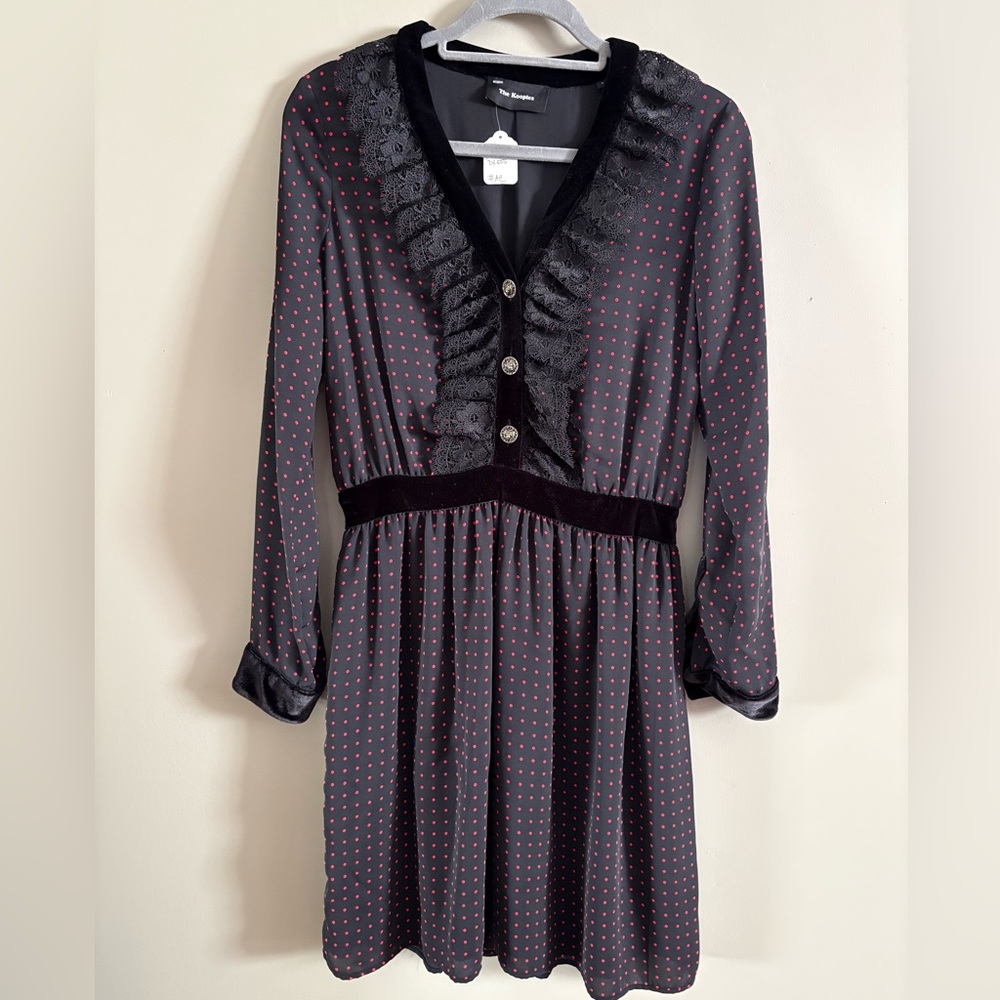 The Kooples Polka Dot Velvet Dress